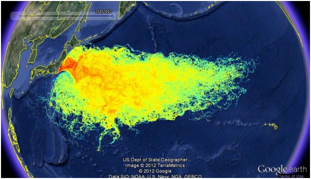 Radiation from 2001 Earthquake and t